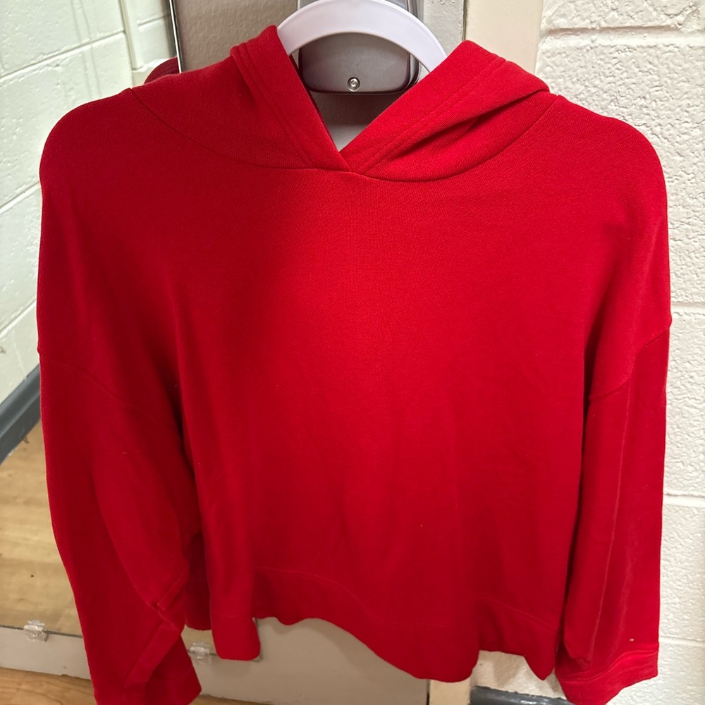 Old Navy Red Cropped Hoodie